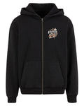 Vintage Heavy Zip Hoodie – black